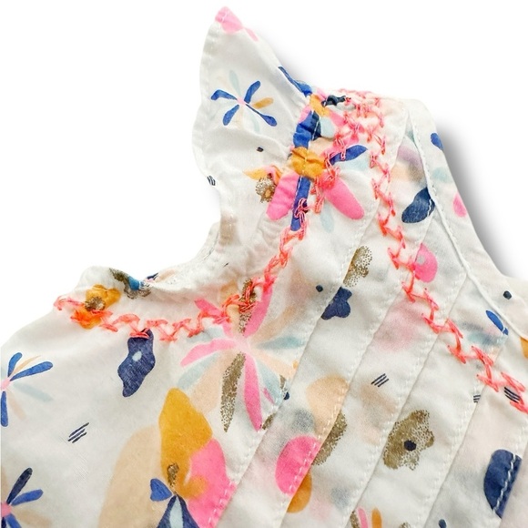 Egg by Susan Lazar | Pintucked Floral Baby Dress (12 mos) - Picture 4 of 7